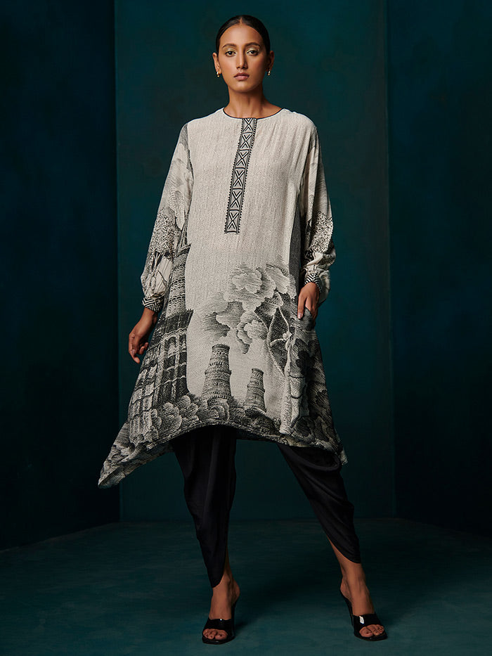 Printed Kurta & Dhoti Set | Shop Saundh